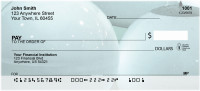 Colorful Blue Lights Personal Checks | ABS-68