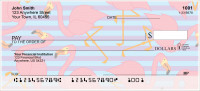 Wading Flamingos Personal Checks | ANI-011