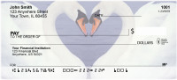 Heart Swans Personal Checks | ANJ-77