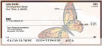 Filigree With Colorful Monarch Butterfly Personal Checks | ANK-70