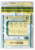 Clear SafeLok Deposit Bag with Pocket, 9 X 12 