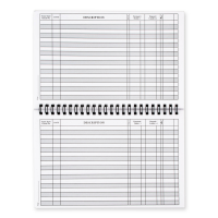 Top Bound Spiral Puppies Check Register | BPCRL-08