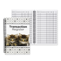 Side Bound Spiral Kittens Check Register | BPCRP-09