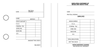 Brushed Metal Multi-Purpose Salary Voucher Business Checks | BU3-7CDS23-MPS