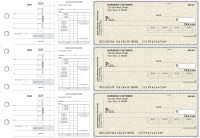 Tan Parchment Payroll Invoice Business Checks