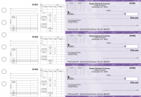 Purple Marble Multipurpose Invoice Payroll Business Checks