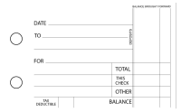 Vintage Standard Invoice Business Checks | BU3-CDS25-SNV