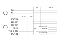 World Map General Itemized Invoice Business Checks | BU3-CDS26-GII