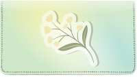 Flower Stickers Checkbook Cover | CDP-FLO100