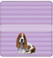 Basset Hound Pups Keith Kimberlin Leather Cover | CDP-KKM25