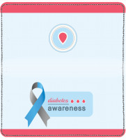 Diabetes Awareness Checkbook Cover | CDP-RIB31