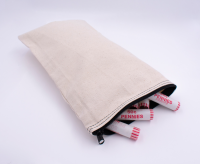Vertical Zippered Canvas Bag | CUR-030