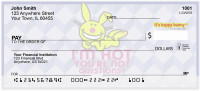 It's Happy Bunny Girly Personal Checks | IHB-03