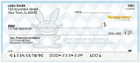 It's Happy Bunny Peace Personal Checks | IHB-08