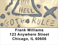 Goth Rulez  Address Labels | LBABS-42