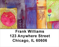 Quilt Inspired Americana Art Address Labels | LBABS-48
