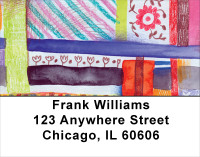 Quilt Inspired Americana Art Address Labels | LBABS-48