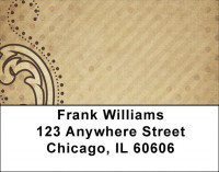 Antique Dots Address Labels  | LBABS-78