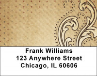Antique Dots Address Labels  | LBABS-78