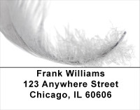 Swan Feathers Address Labels | LBANJ-78