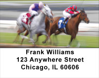 Racing The Ponies Address Labels | LBANK-50