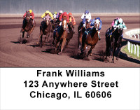 Racing The Ponies Address Labels | LBANK-50