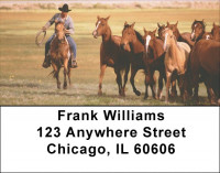 Horse on the Prarie Roundup Address Labels | LBANK-76