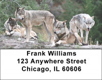 Mischievous Wolves Address Labels | LBANK-84