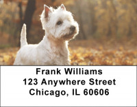 West Highland White Terrier Address Labels | LBDOG-112