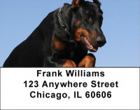 Dobermans Smile Address Labels | LBDOG-62