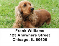 Cuddly Cocker Puppies Address Labels | LBDOG-66