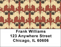 Pug Wallpaper Address Labels | LBDOG-81