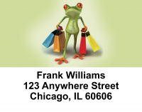 Funky Frogs Address Labels | LBEVC-03