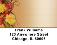 Fall Mums In Bloom Address Labels | LBFLO-33