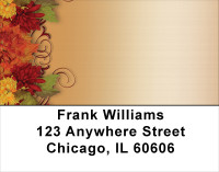 Fall Mums In Bloom Address Labels | LBFLO-33