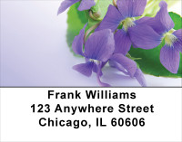 Violets Address Labels | LBFLO-53