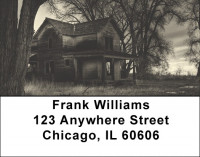 Haunted Houses Address Labels | LBFUN-78
