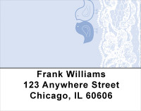 Bird Table Cloth Address Labels | LBGEP-03