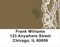 Bird Table Cloth Address Labels | LBGEP-03