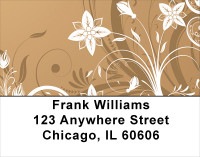 Filigree Flowers Address Labels | LBGEP-05