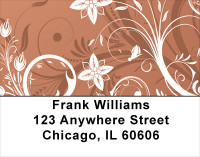Filigree Flowers Address Labels | LBGEP-05