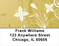 Filigree Flowers Address Labels | LBGEP-05