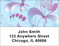 Spaced Flowers Address Labels | LBGEP-07