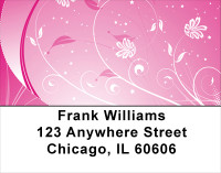 Hot Pink Nights Address Labels | LBGEP-27