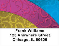 Rainbow Filigree Address Labels | LBGEP-39