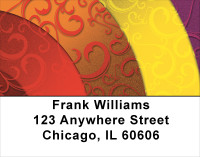Rainbow Filigree Address Labels | LBGEP-39