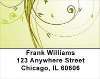 Tropical Filigree Foliage Address Labels | LBGEP-42