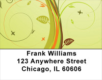 Tropical Filigree Foliage Address Labels | LBGEP-42
