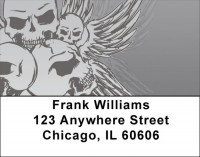 Stylish Skulls Address Labels | LBGEP-60