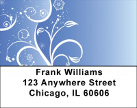 Floral Silhouette Address Labels | LBGEP-62